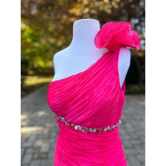 Barbie Core Special Occasion Dress Hot Pink Wedding Guest Prom Pageant Cosplay - Picture 8 of 10